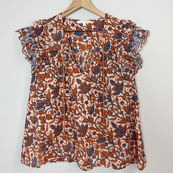 Anthro Love The Label Vineyard Ruffled Top - Picture 5 of 11